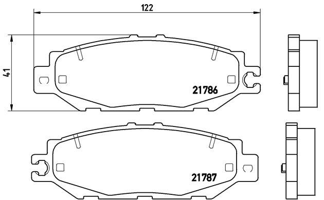 Комплект тормозных колодок, диско P 83 036 BREMBO