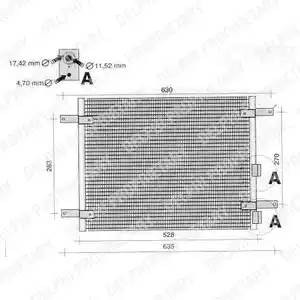 Конденсатор, кондиционер TSP0225233 DELPHI