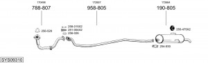 Выпускной трубопровод 886147 BOSAL