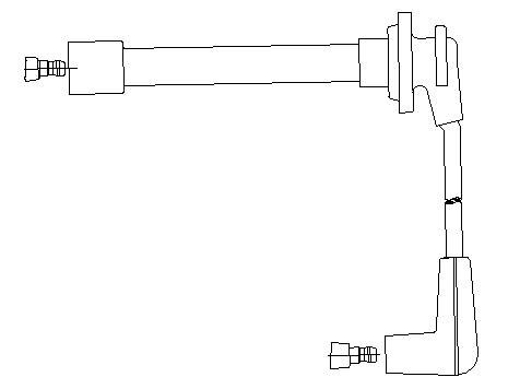 Провод зажигания 3A6458 BREMI