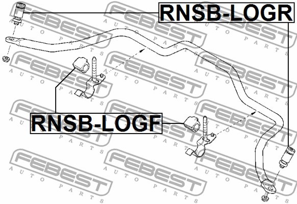 Стойка стабилизатора RNSB-LOGR FEBEST