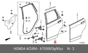 Деталь 67550TF3G90ZZ HONDA