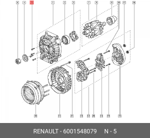 Болт 6001548079 RENAULT