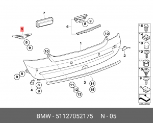 Деталь 51 12 7 052 175 BMW