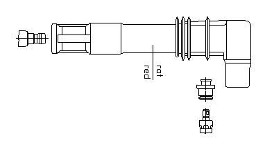 Вилка, свеча зажигания 13337A5 BREMI