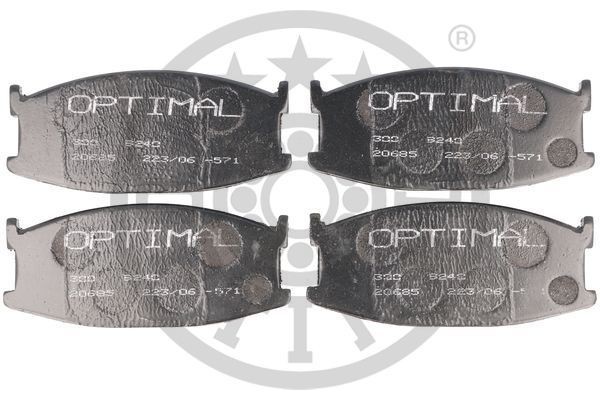 Комплект тормозных колодок, диско 9240 OPTIMAL