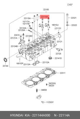 Направляющая втулка клапана 221144A000 HYUNDAI KIA