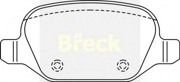 Комплект тормозных колодок, диско 2351700 BRECK