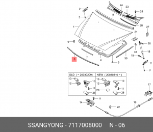 Деталь 7117008000 SSANG YONG
