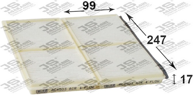 Фильтр салона AC4503SET JS ASAKASHI