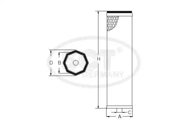 фильтр добавочного воздуха SW3847 SCT