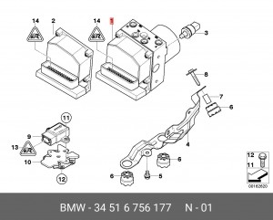 Гидроагрегат, тормозная система 34 51 6 756 177 BMW