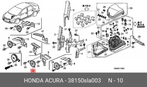 Сигнал звуковой 38150SLA003 HONDA