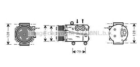 Компрессор, кондиционер FDK340 AVA