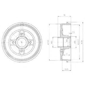 Тормозной барабан BF427 DELPHI