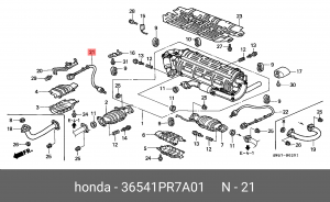 Лямбда-зонд 36541PR7A01 HONDA