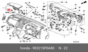 Гайка 90321SP0A80 HONDA