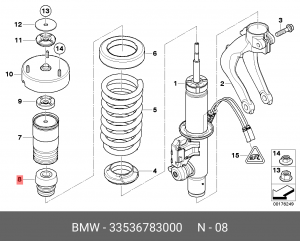 Отбойник амортизатора подвески 33 53 6 783 000 BMW