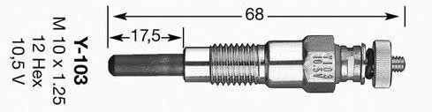 Свеча накаливания 6125 NGK NTK