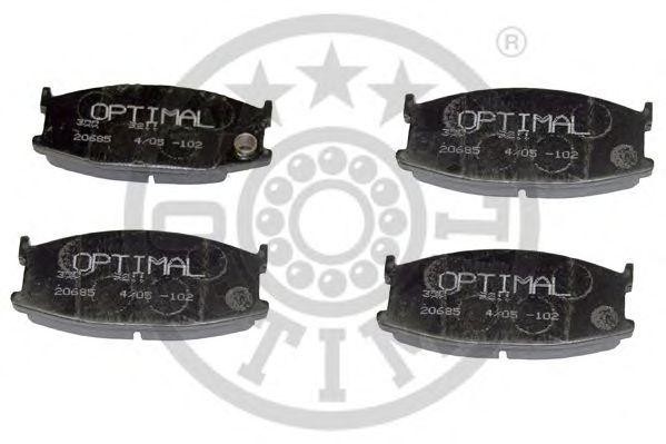 Комплект тормозных колодок, диско 9211 OPTIMAL