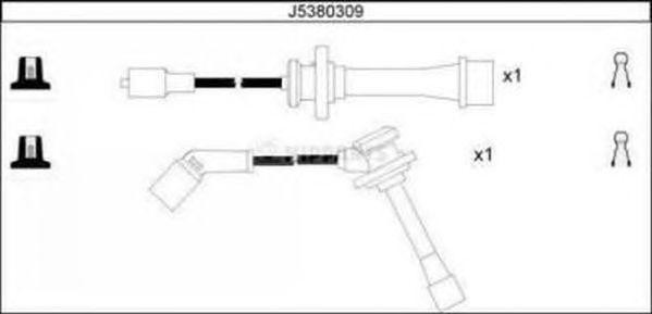 Ккомплект проводов зажигания J5380309 H B JAKOPARTS NIPPARTS
