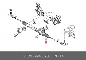 Рулевой механизм 99463260 IVECO