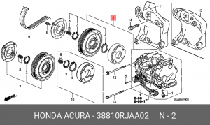 Компрессор кондиционера 38810RJAA02 HONDA