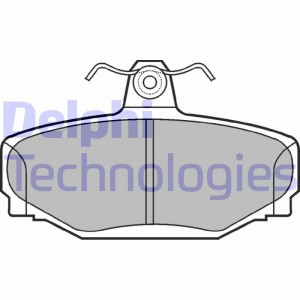 Комплект тормозных колодок, диско LP637 DELPHI