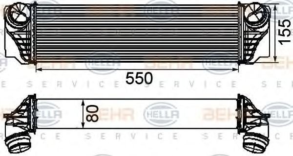 Интеркулер 8ML 376 746-411 HELLA