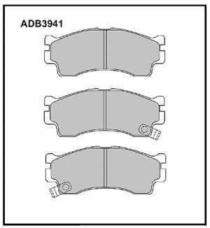 Колодки тормозные дисковые ADB3941 ALLIED NIPPON