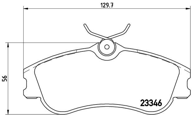 Комплект тормозных колодок, диско P61069 BREMBO