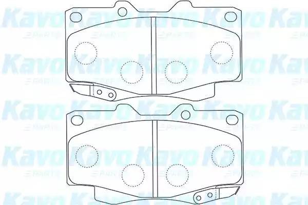 Комплект тормозных колодок, диско BP-9117 KAVO PARTS