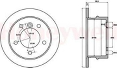 Тормозной диск 569120B BENDIX JURID
