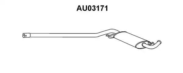 Предглушитель выхлопных газов AU03171 VENEPORTE