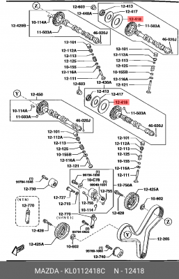 Деталь KL01-12-418C MAZDA