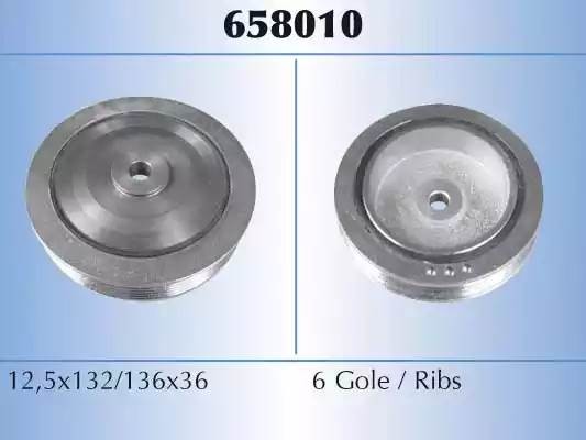 Ременный шкив, коленчатый вал 658010 MALO