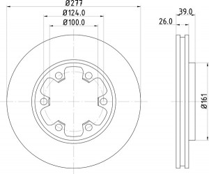 Тормозной диск MDC859 MINTEX