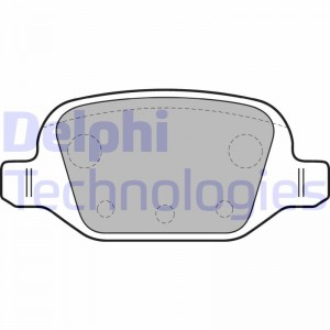 Комплект тормозных колодок, диско LP1678 DELPHI