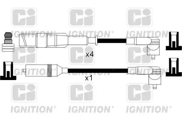 Ккомплект проводов зажигания XC827 QUINTON HAZELL