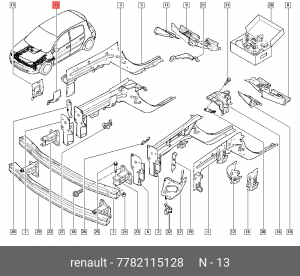 Деталь 7782115128 RENAULT