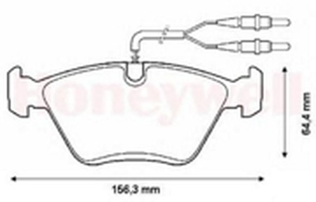 Комплект тормозных колодок, диско 571420B BENDIX JURID