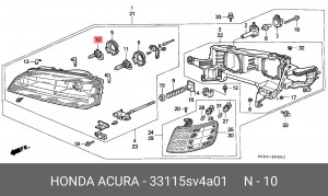Лампа 33115SV4A01 HONDA