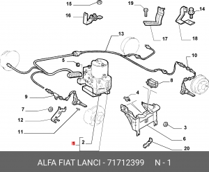 Гидроагрегат, тормозная система 71712399 ALFA FIAT LANCIA
