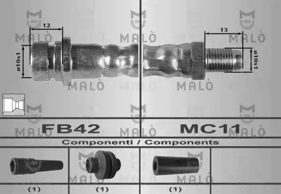 Тормозной шланг 80216 MALO