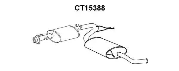 Глушитель выхлопных газов конечный CT15388 VENEPORTE