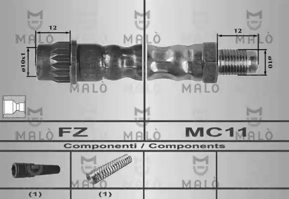 Тормозной шланг 80208 MALO