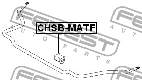 Втулка стабилизатора CHSB-MATF FEBEST