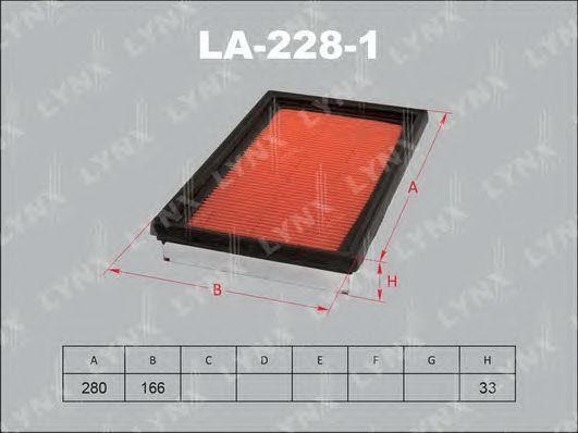Фильтр воздушный LA-228-1 LYNXAUTO