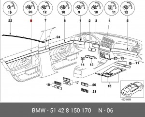 Деталь 51 42 8 150 170 BMW