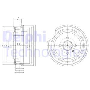 Тормозной барабан BF367 DELPHI